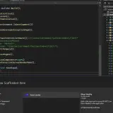 Kod C# w Visual Studio, gdzie widać konfigurację aplikacji Blazor vs Razor Pages. Dodawanie Blazor Identity.