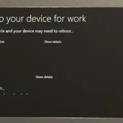 Konfiguracja urządzenia do pracy z Windows Autopilot. Przygotowanie urządzenia i konfiguracja konta w toku.