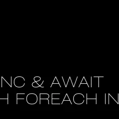 Ikona pliku C# z tekstem "ASYNC & AWAIT WITH FOREACH IN C#".