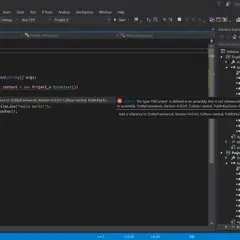 Błąd kompilacji CS0012: typ 'DbContext' zdefiniowany w nieodwołanym zestawie. Brak odwołania do EntityFramework.