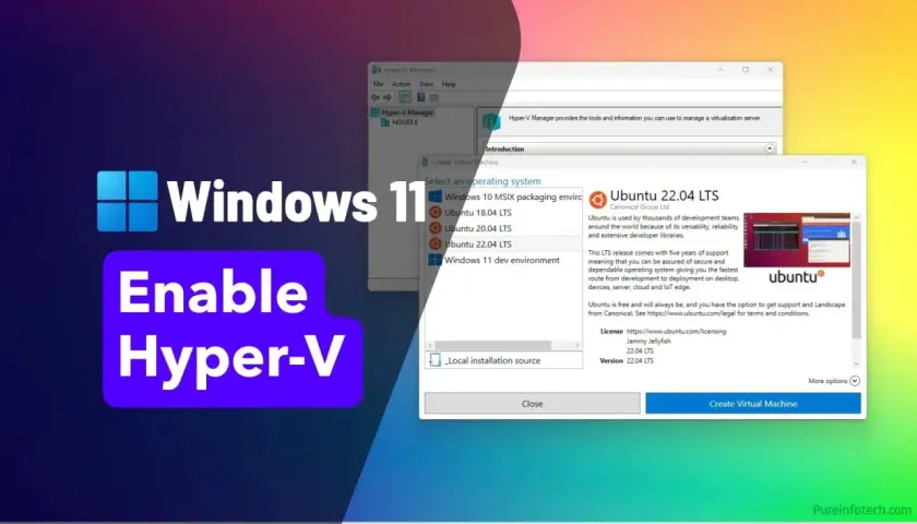 Instalacja Ubuntu 22.04 LTS na maszynie wirtualnej z wykorzystaniem Hyper-V w Windows 11.