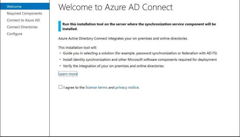 Narzędzie Azure AD Connect ułatwia integrację danych, pozwalając na połączenie lokalnych i online katalogów.