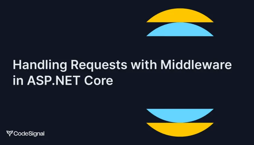 Obsługa żądań w ASP.NET Core z wykorzystaniem middleware. Dowiedz się, middleware co to jest i jak działa.
