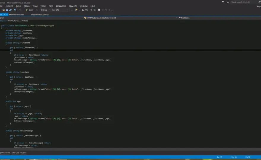 WPF MVVM w praktyce - bindingi, komendy i testowanie