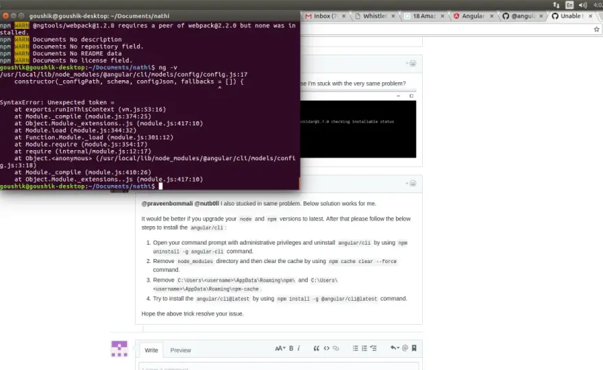 ng command not found? Jak naprawić Angular CLI