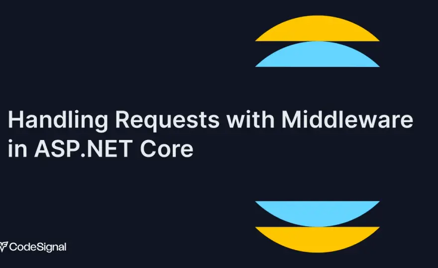 Middleware w ASP.NET Core - jak działa potok żądań?