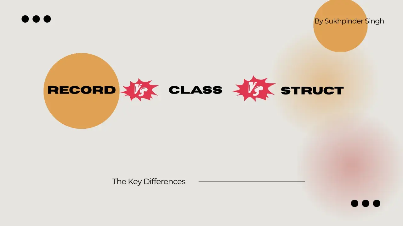 Porównanie c# record, class i struct. Kluczowe różnice.