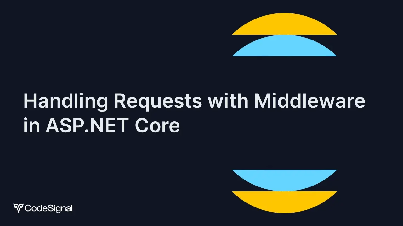 Obsługa żądań w ASP.NET Core z wykorzystaniem middleware. Dowiedz się, middleware co to jest i jak działa.